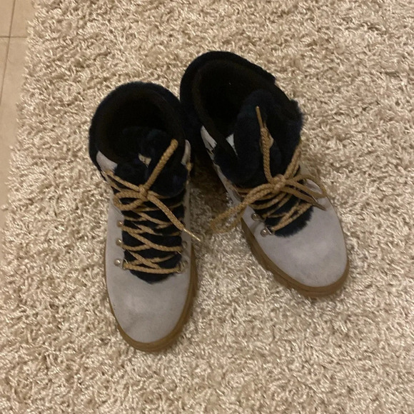 Montelliana Suede Colorblock Pattern Hiking Boots Size: 7 new - Picture 5 of 6